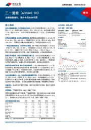 业绩稳健增长，海外布局未来可期