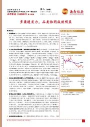 23年年报及24年一季报点评:多渠道发力,品类协同成效明显