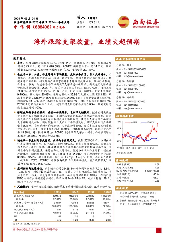 海外跟踪支架放量，业绩大超预期