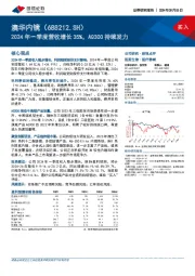 2024年一季度营收增长35%，AQ300持续发力