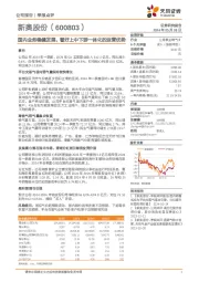 国内业务稳健发展，看好上中下游一体化的运营优势