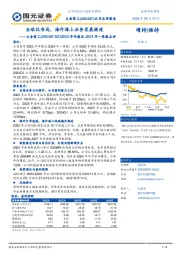 2023年年报及2024年一季报点评：全球化布局，海外海上业务发展提速