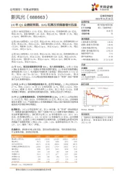 24年Q1业绩超预期，SVG和高压变频器增长迅速