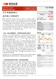 内外销稳健增长,盈利能力持续提升
