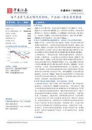 硅产业景气弱业绩仍有韧性，产业链一体化有序推进