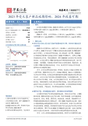 2023年受大客户新品延期影响，2024年改善可期