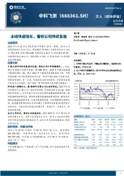 业绩快速增长,看好公司持续发展