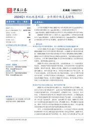 2024Q1环比改善明显，全年预计恢复高增长