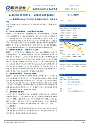 2023年年报及2024年一季报点评：扣非利润快速增长，战略布局进展顺利