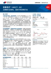 业绩增长显韧性,国际市场持续开拓