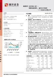 2024Q1业绩点评：销量快速增长，盈利水平较好