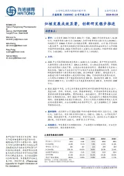 公司年报点评:归核发展成效显著,创新研发稳步推进