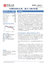 电解液扬帆出海,氟化工稳步放量