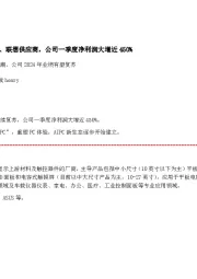 AI PC概念,小米、联想供应商,公司一季度净利润大增近450%