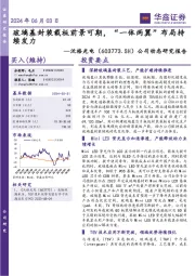 公司动态研究报告：玻璃基封装载板前景可期，“一体两翼”布局持续发力