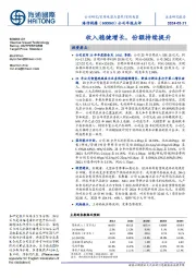 公司年报点评:收入稳健增长,份额持续提升
