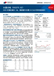 2023年营收增长16%,微棱镜与车载+AR为公司带来新增长
