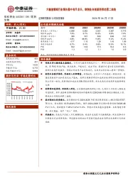 大输液领域行业领先稳中有升龙头,制剂业务创新药推动第二曲线