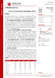 多元化产品及海外差异化布局构筑核心竞争力