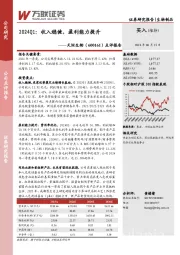 点评报告:2024Q1:收入稳健,盈利能力提升