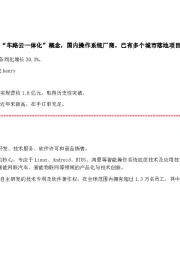 “车路云一体化”概念,国内操作系统厂商,已有多个城市落地项目