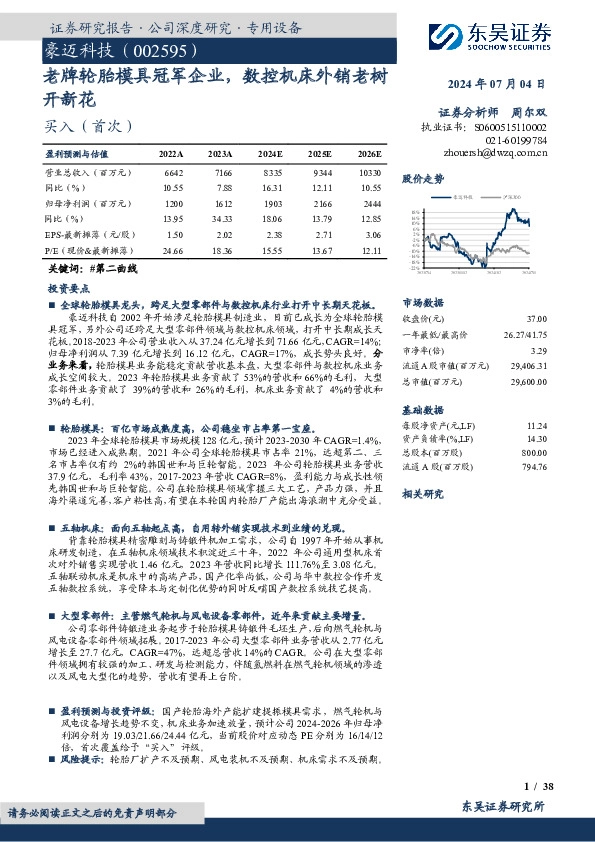 老牌轮胎模具冠军企业，数控机床外销老树开新花