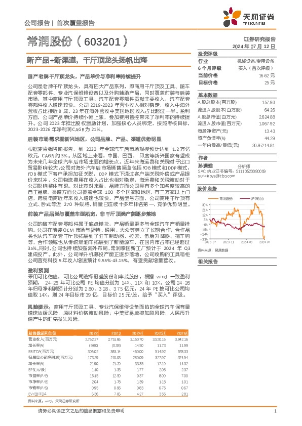 新产品+新渠道，千斤顶龙头扬帆出海