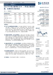 2024年中报业绩预告点评:二季度业绩超预期,消费锂电贡献明显