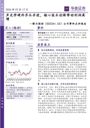 公司事件点评报告:声光学硬件齐头并进,核心技术创新带动利润高增