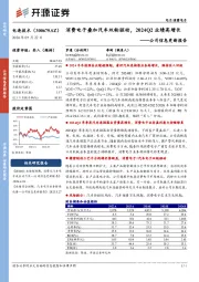 公司信息更新报告：消费电子叠加汽车双轮驱动，2024Q2业绩高增长