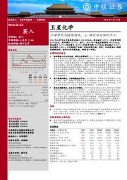 归母净利润持续增长,α -烯烃项目顺利开工
