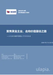 公司深度报告：聚焦黄金主业，走向价值重估之路