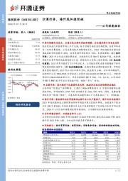 公司深度报告:沙漠行舟,海外或加速突破