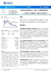 2024年中报点评:存量项目陆续商业化,通用工业领域获新突破