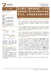公司持续推进镁下游汽车压铸件和储氢等应用,业绩短期受弱镁价拖累