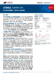 在手项目进展顺利，国内收入增长亮眼