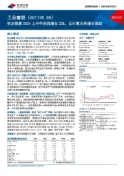 初步核算2024上半年利润增长22%,云计算业务增长强劲