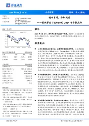 2024年中报点评：稳中求进，分红提升