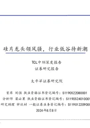 TCL中环深度报告:硅片龙头领风骚,行业低谷待新潮