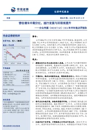 2024年半年报点评报告：营收增长中期分红，践行发展与回报双提升