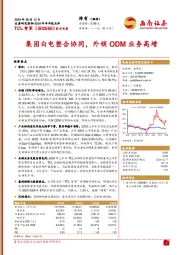 2024年半年报点评:集团白电整合协同,外销ODM业务高增
