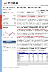 公司信息更新报告：多项目稳步推进，看好公司长期成长潜力