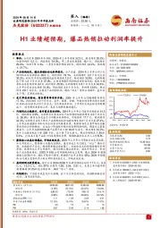 2024年半年报点评：H1业绩超预期，爆品热销拉动利润率提升