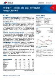 2024年中报点评：非息收入增长亮眼