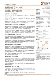 业绩靓丽，越南产能逐步释放