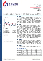 2024半年报点评：干散货航运周期向上，业绩大增