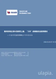 公司深度报告：集采影响出清&创新药上量，“338”战略驱动业绩高增长