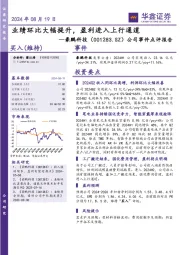 公司事件点评报告:业绩环比大幅提升,盈利进入上行通道