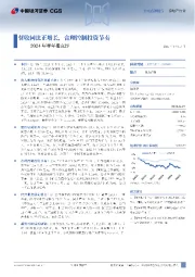 2024年半年报点评:营收同比正增长,合理控制投资节奏