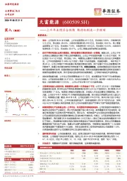 上半年业绩符合预期 期待机制进一步理顺：天富能源